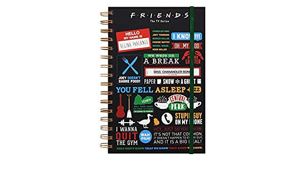 Friends Infographic A5 Wiro Notebook Sr72326 Ez Store A Unique 