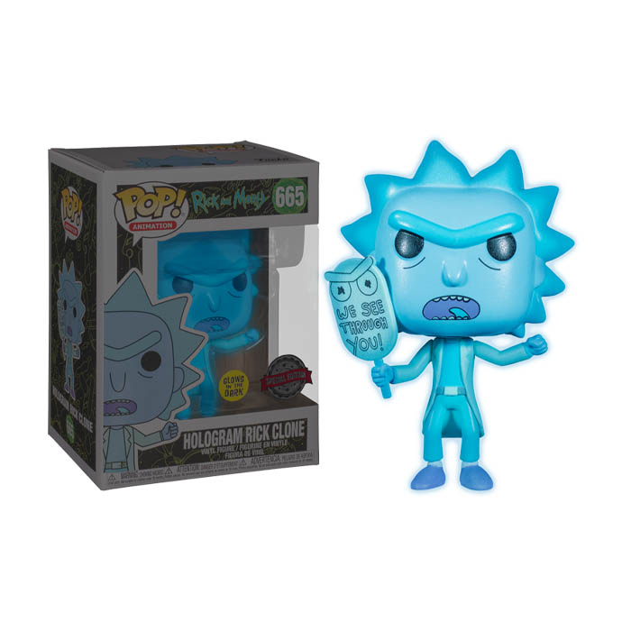 POP Animation: Rick & Morty - Hologram Rick (GW) (Exc) | FUN44253
