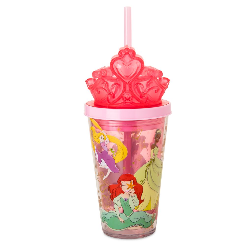 Disney Princess Straw Lid Ariel Straw Topper Cinderella Tumbler