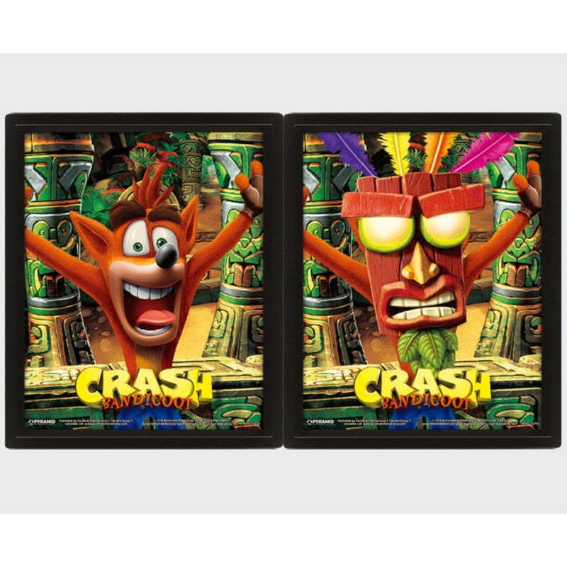 Crash Bandicoot Mask Power Up Framed Eppl Ez Store A Unique Shopping Experience For All Your Entertainment Needs