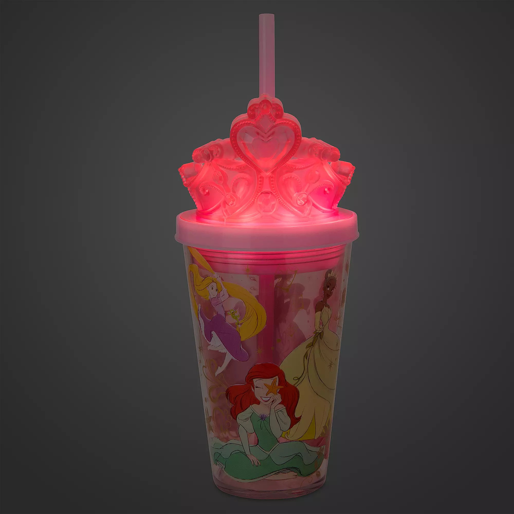 Disney Princess Straw Lid Ariel Straw Topper Cinderella Tumbler