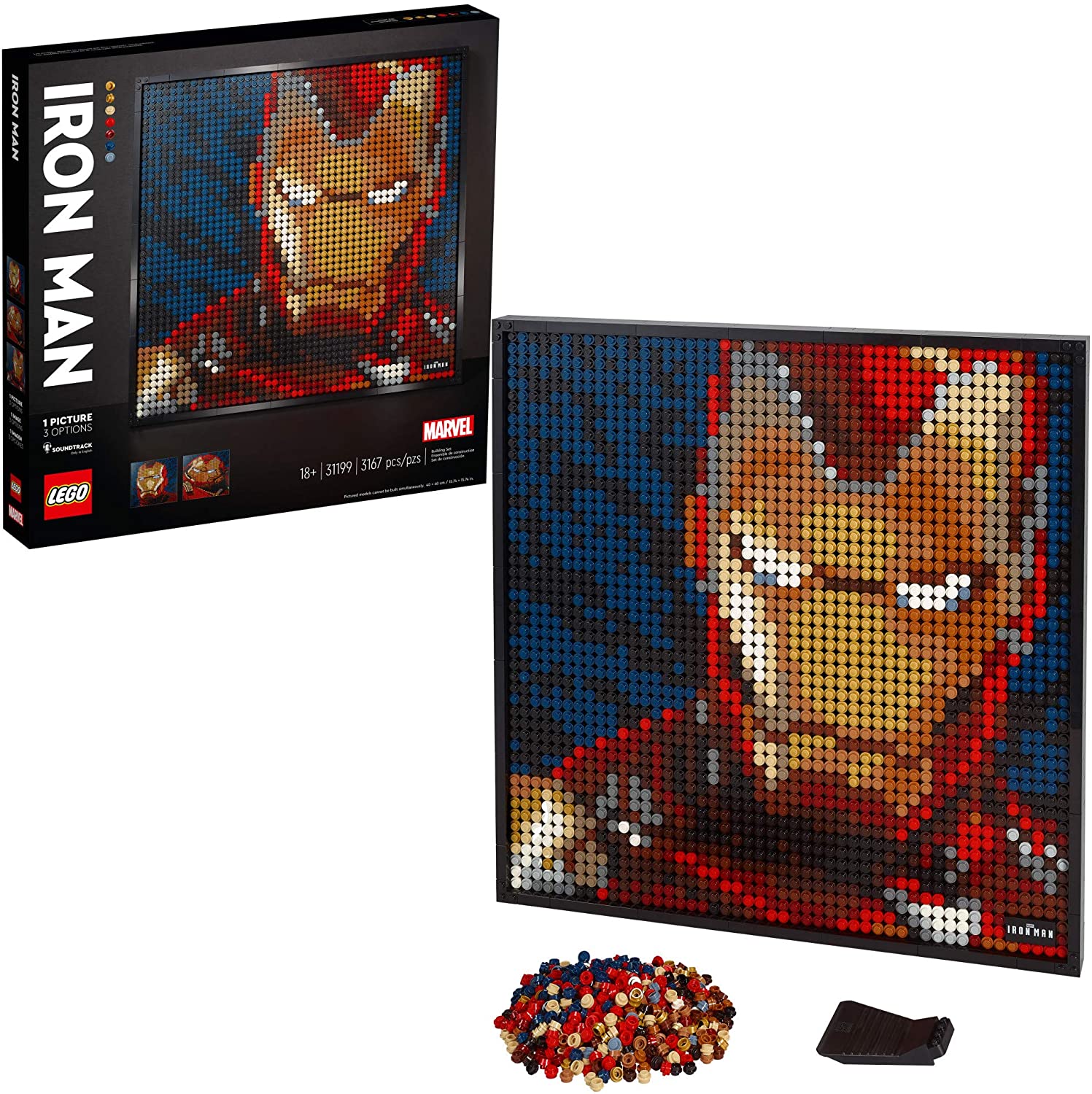 lego puzzle iron man