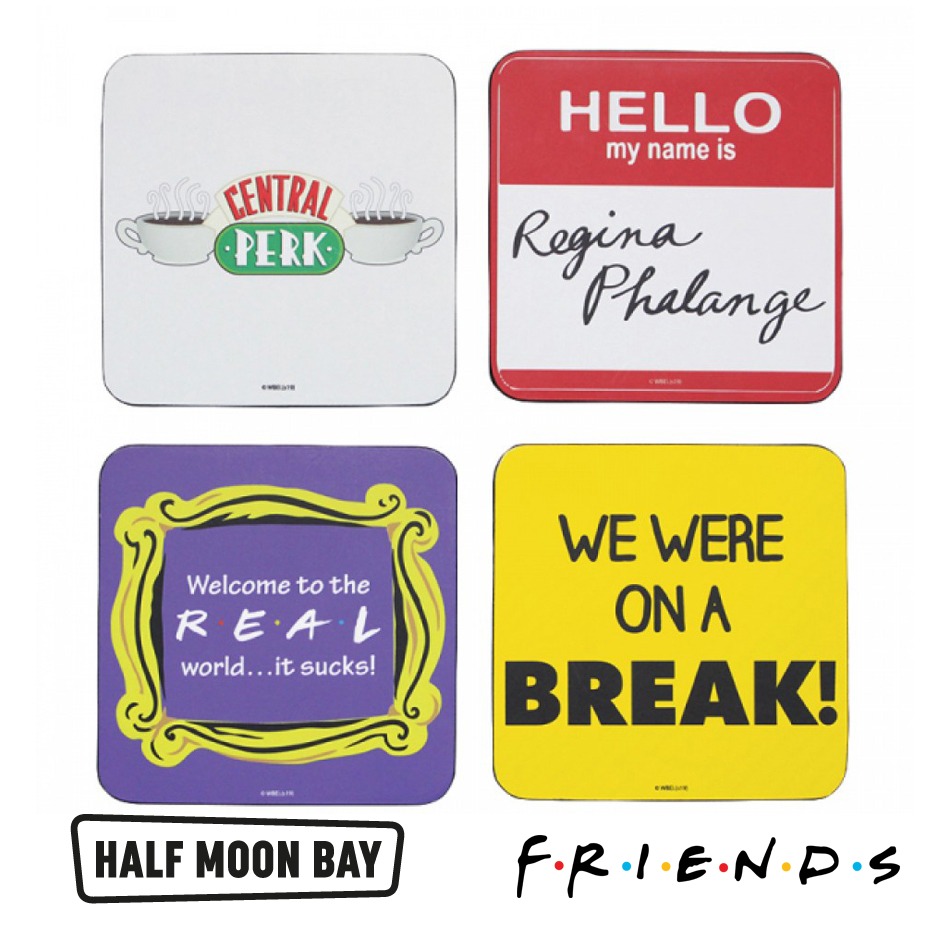 Coasters Set Of 4 Friends Quotes Cst4fds01 Ez Store A Unique Shopping Experience For All Your Entertainment Needs