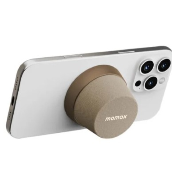 Momax 1-Vibe Go Magnetic Wireless Speaker, Desert Titanium - Image 2