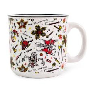 Stranger Things Hellfire Club Icons Ceramic Camper Mug 20 ounces